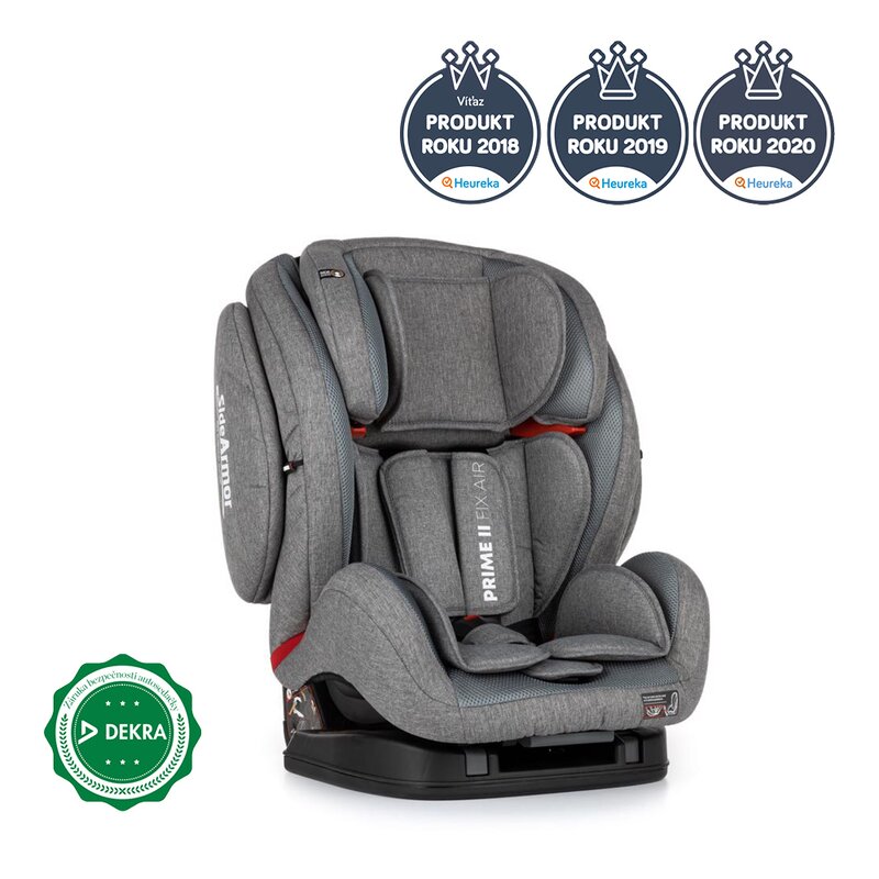 Petite&Mars - Scaun auto 9-36 kg, Prime II Isofix, Top Tether, Stone Air