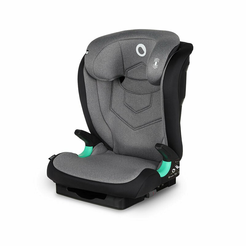 Lionelo - Scaun auto Neal Stone Spatar reglabil, Baza i-size, 15-36 Kg, cu Isofix, Gri