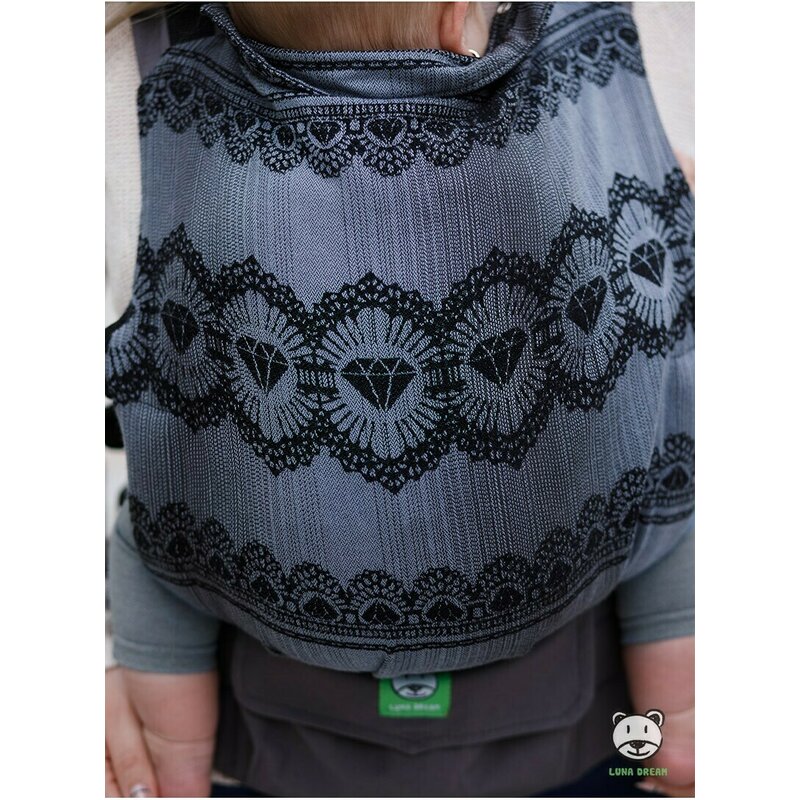 Luna Dream - Marsupiu ajustabil Grow Up Wrap, Diamond Lace Black Elegance image 4