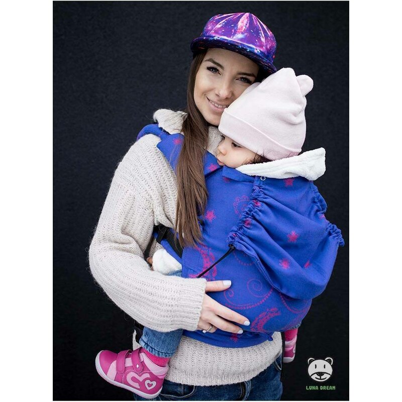 Luna Dream - Marsupiu ajustabil, 100% bumbac, Luna Pink/Blue image 6