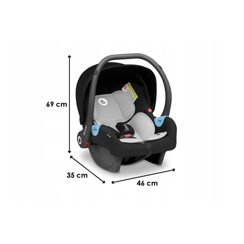 Lionelo - Scaun auto 0-13 Kg Astrid, Black Onyx image 2