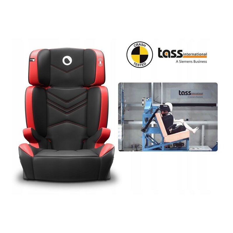 Lionelo - Scaun auto Hugo , Tetiera, Husa, Suport pahar, 15-36 Kg, cu Isofix, Rosu image 12