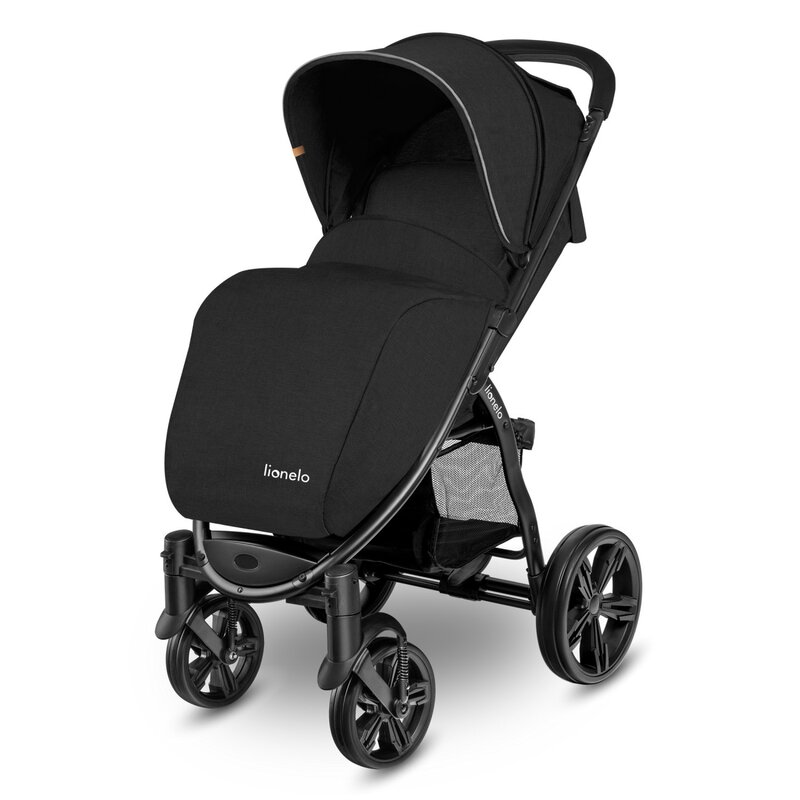 Lionelo - Carucior sport Annet Plus, De la nastere, Cu accesorii, 0- 22 Kg, Negru image 4