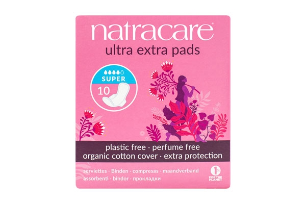 Absorbante bio Ultra Extra de noapte (4 picaturi) - super, Natracare