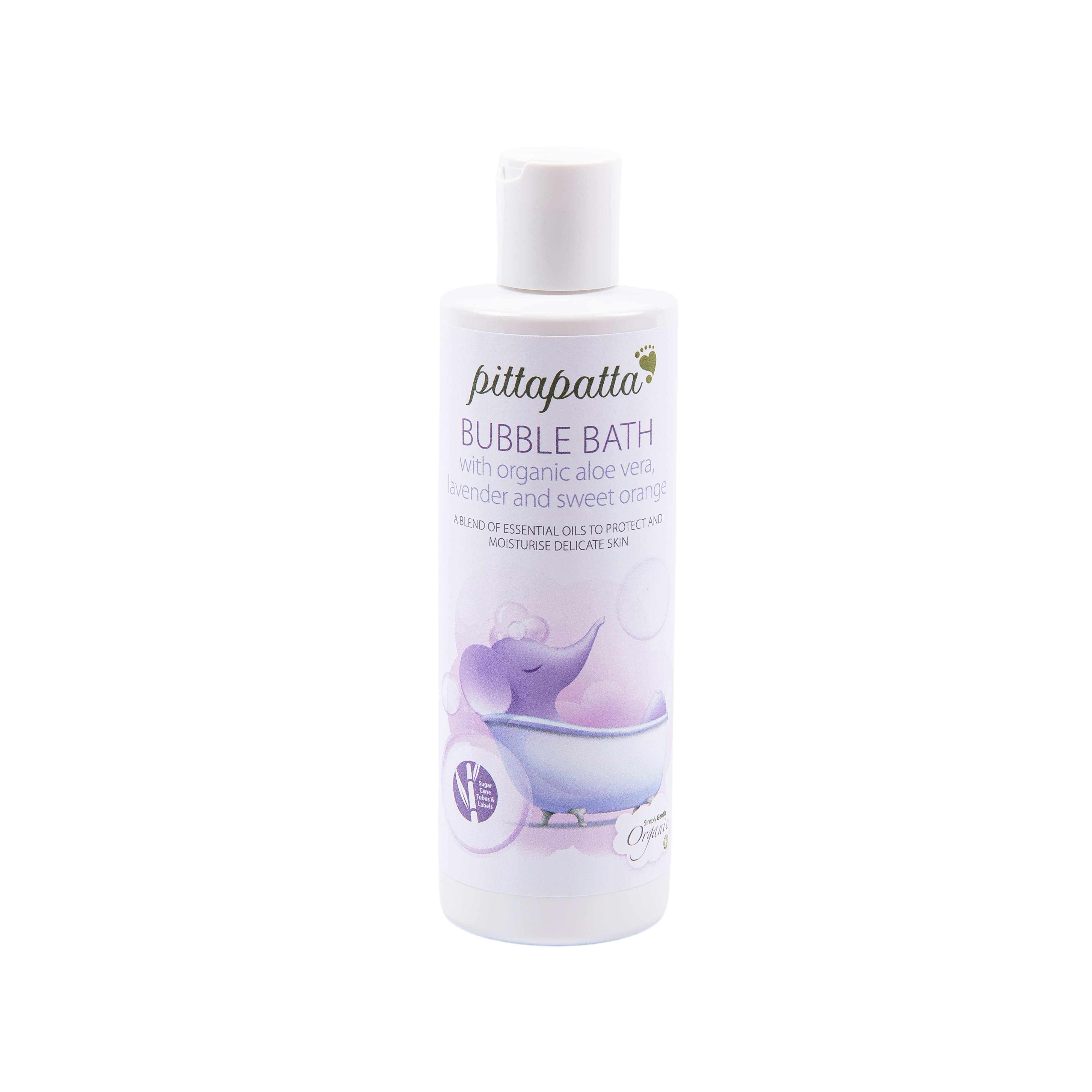 Spuma de baie, Pittapatta cu aloe vera organic, lavanda si portocale dulci , pt bebelusi, Macdonald & Taylor, 200 ml