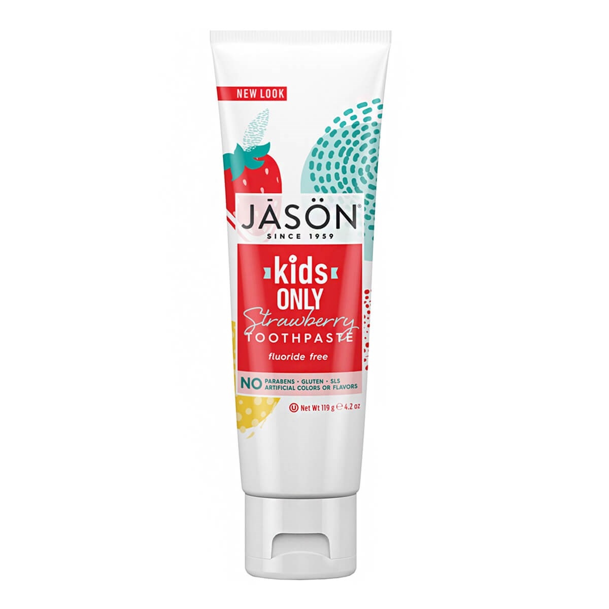 Pasta naturala de dinti cu capsuni pt copii Jason 119 g