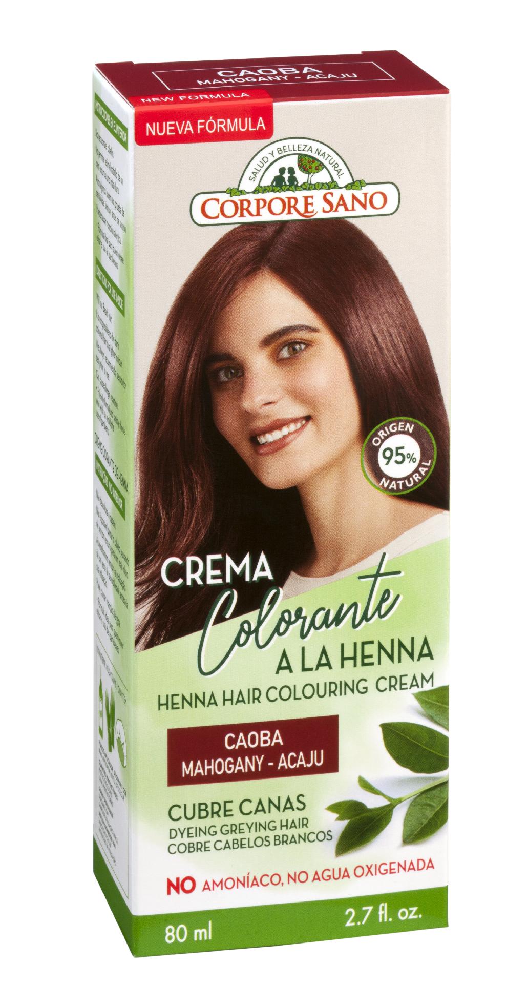 Vopsea henna crema, semipermanenta - Mahon, Corpore Sano