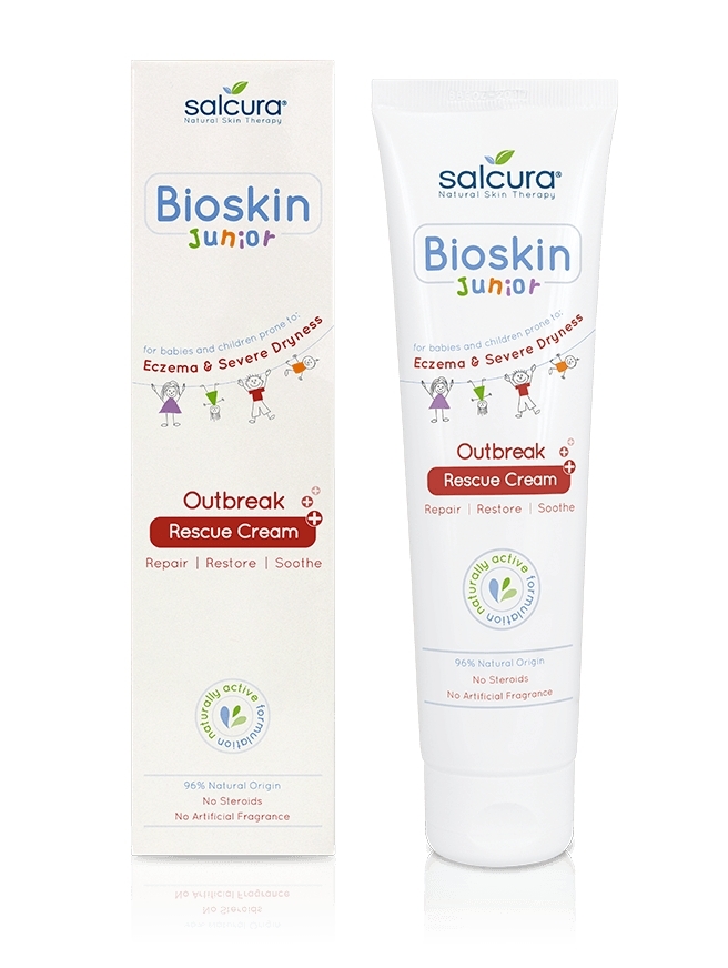 Crema Bioskin Junior reparatoare si calmanta, pt. bebelusi si copii, piele uscata cu eczeme, Salcura, 150 ml