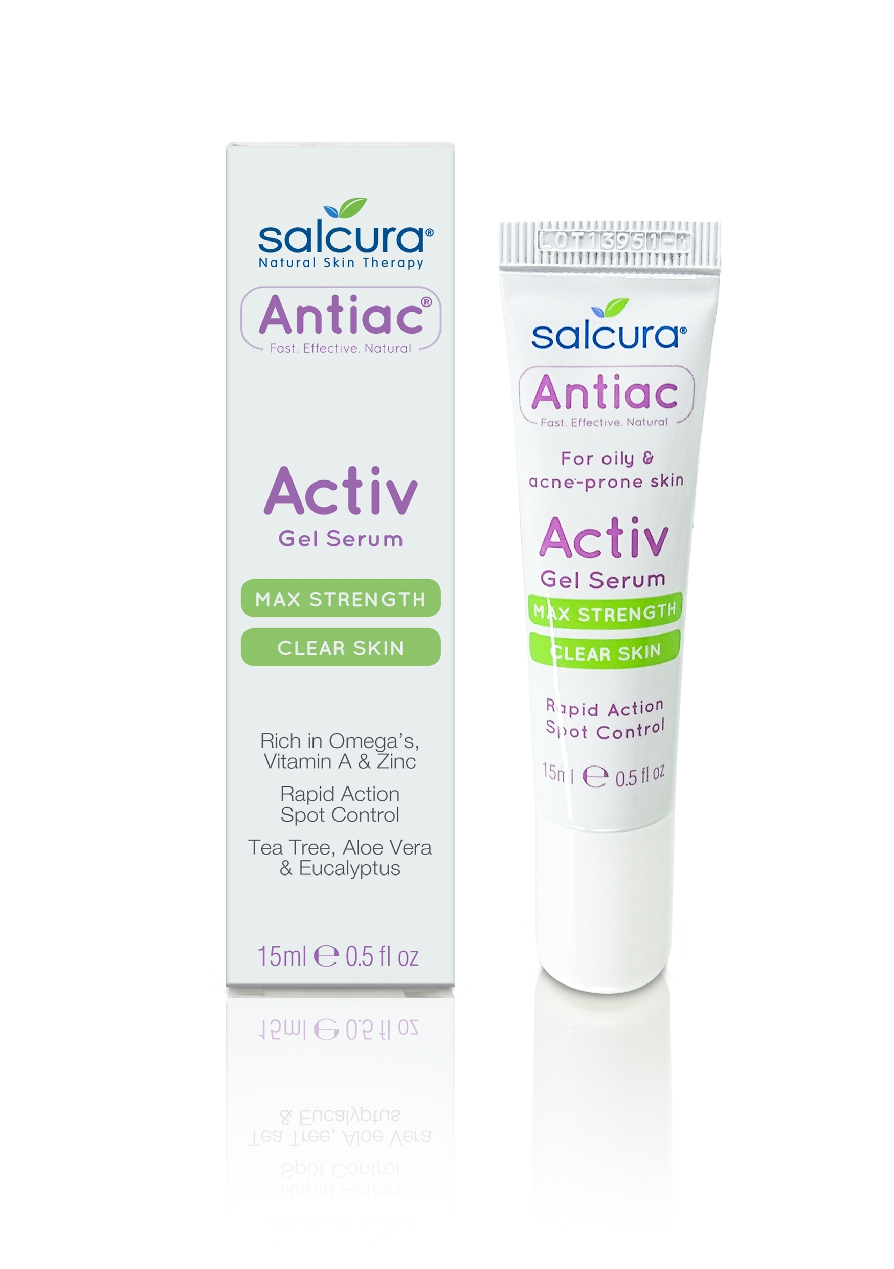 Gel tratament Antiac, acnee si pete pigmentate, pt fata si corp, Salcura, 15 ml