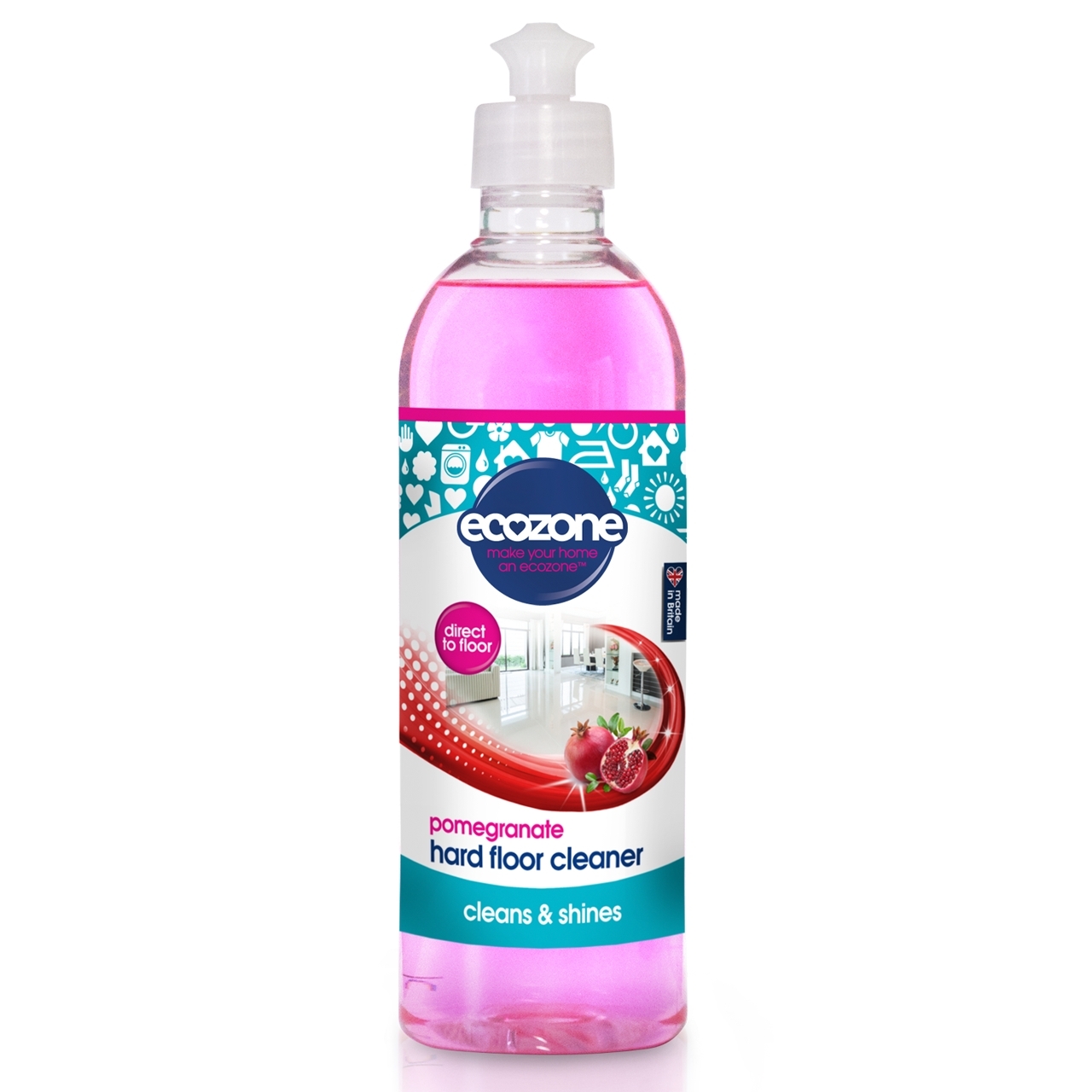 Solutie cu rodie pentru curatat podele dure, Ecozone, 500 ml