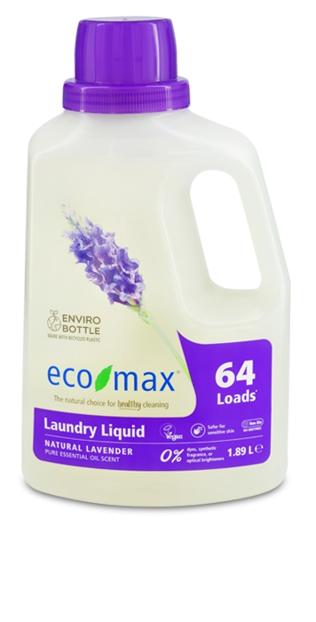 Detergent concentrat rufe cu lavanda, Ecomax, 1.89 L (64 spalari)