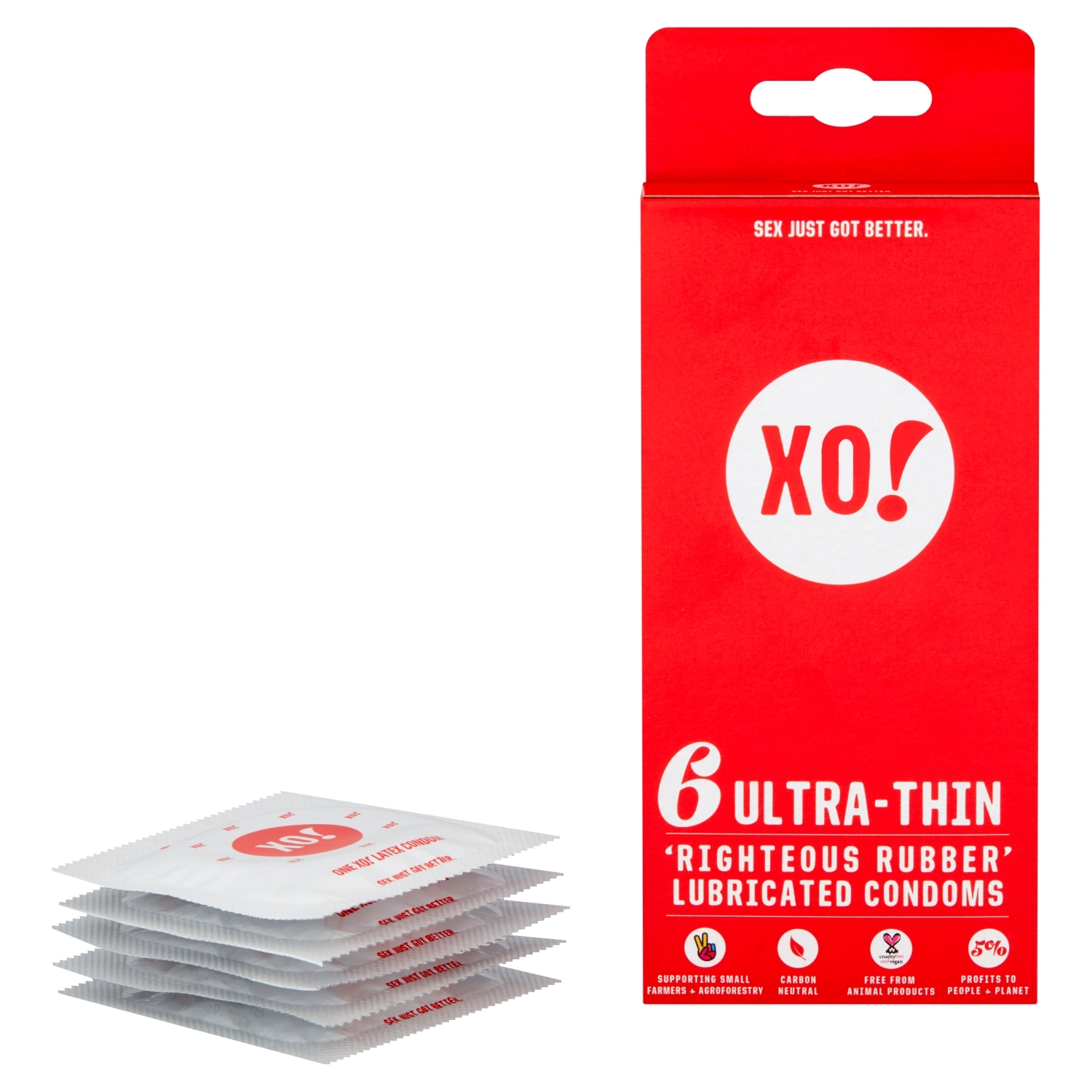 Prezervative din latex natural 100%, Ultra Subtiri, XO!, 6 buc