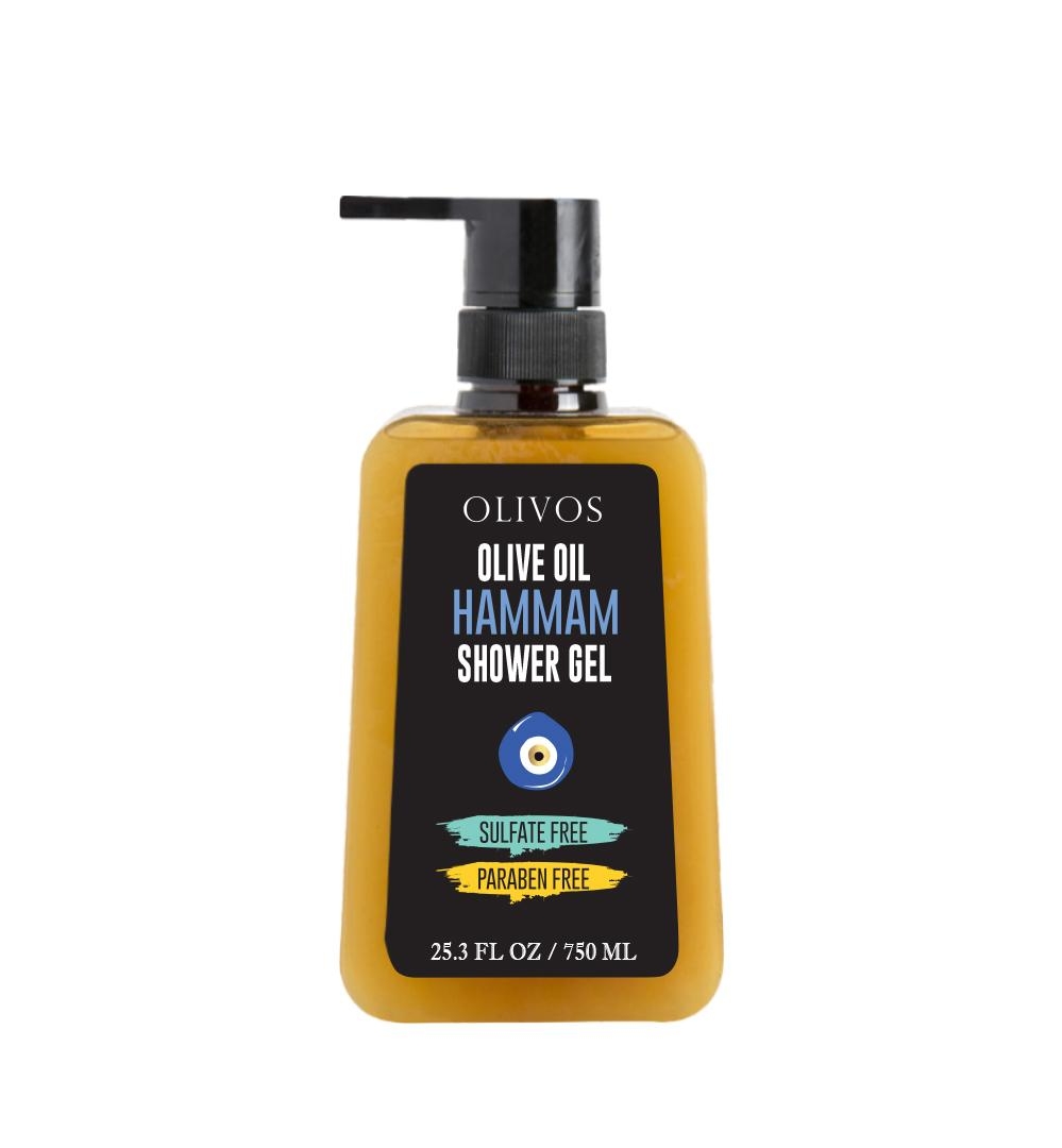 Gel de dus cu ulei de masline, Hammam, Olivos, 750 ml