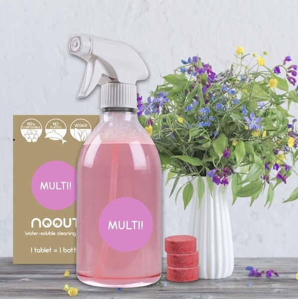 Set solutie curatare MULTI-SUPRAFETE - zero waste - recipient si tablete, Noout