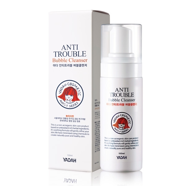 Spuma de curatare pentru tenul acneic, sensibil, Anti Trouble, Yadah, 150 ml