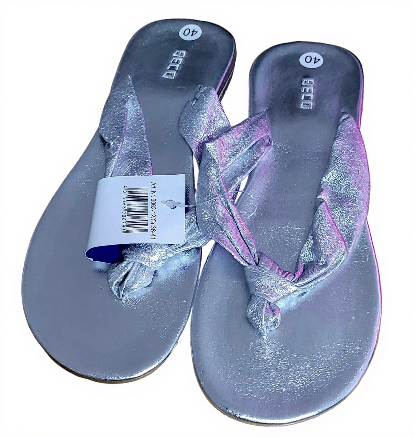 Slapi Beco argintii Nr 40