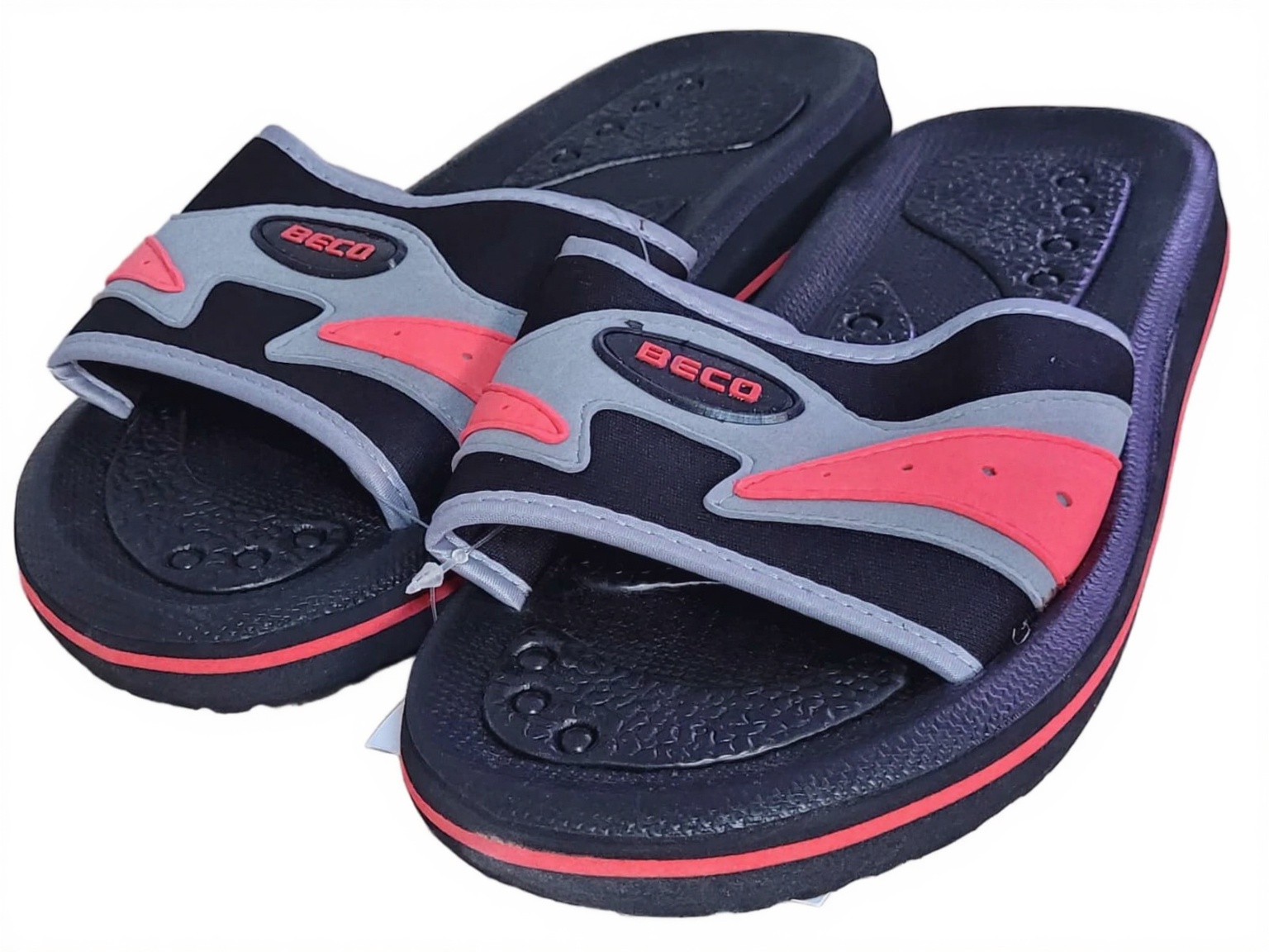 Slapi Beco negru gri rosu Nr39